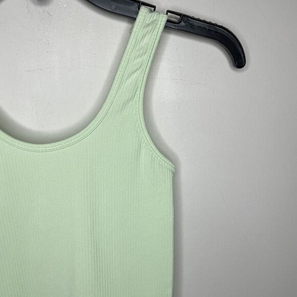 ATHLETA Tank Womens XXS Celery Green Ribbed Sleeveless Athletic Top Stretch - Picture 2 of 8
